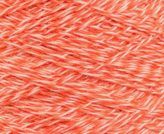 Loro Piana Coarsehair 2/11 – 100% Kaschmirgarn mit Mouliné-Effekt col. Orange (Cod. C003 60952)